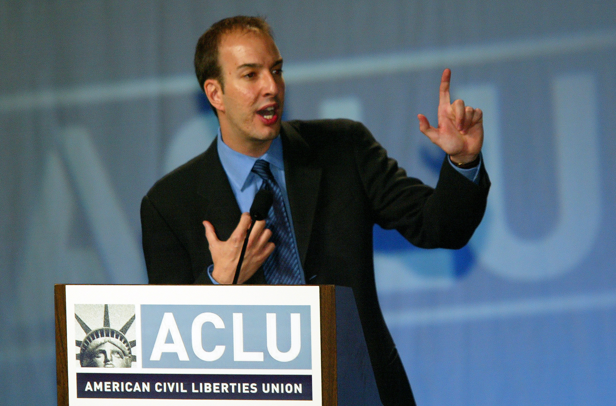 Anthony Romero took charge of the American Civil Liberties Union in September 2001, and was immediately plunged into controversy. (Courtesy of ACLU) 