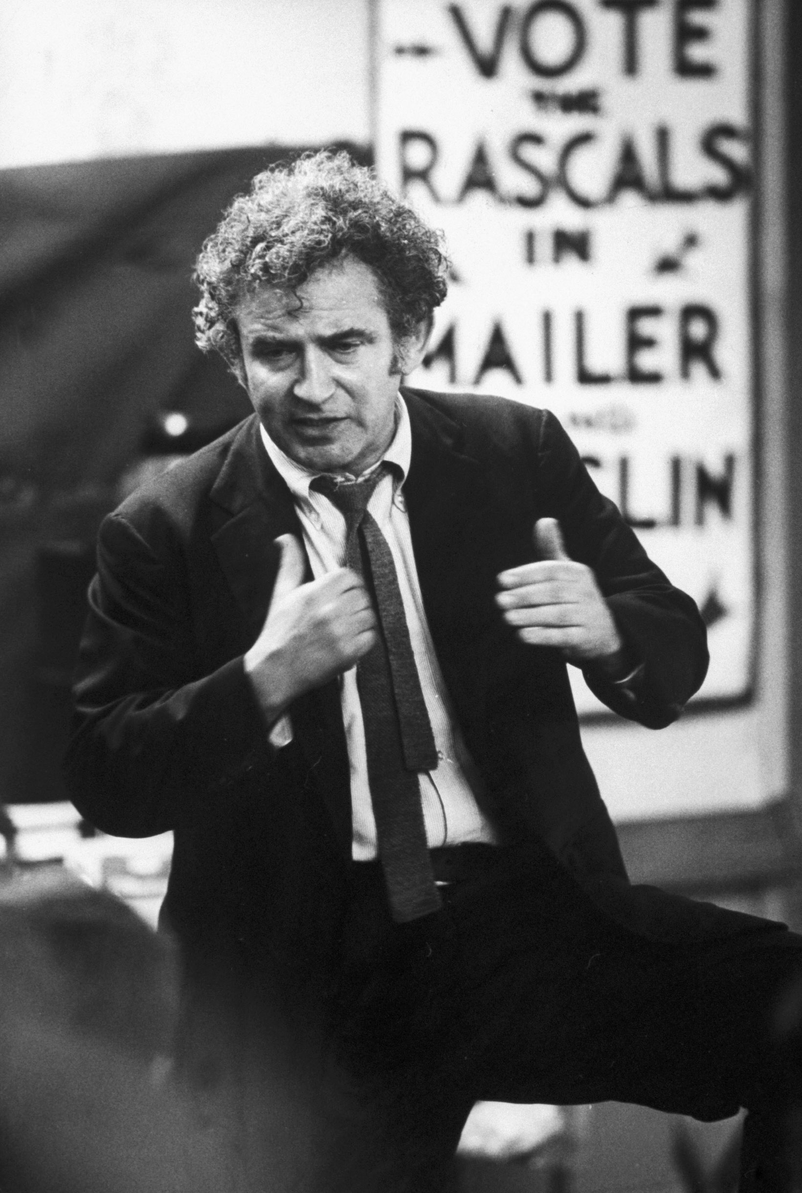 Norman Mailer campaigning for Mayor of New York City in 1969. (Photo by Bob Peterson/Time Life Pictures/Getty Images)
